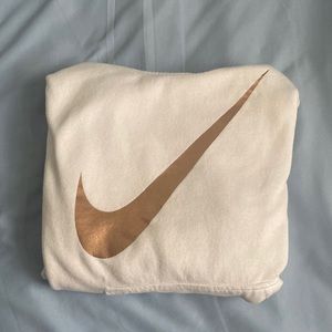 Gold Swoosh Nike Hoodie